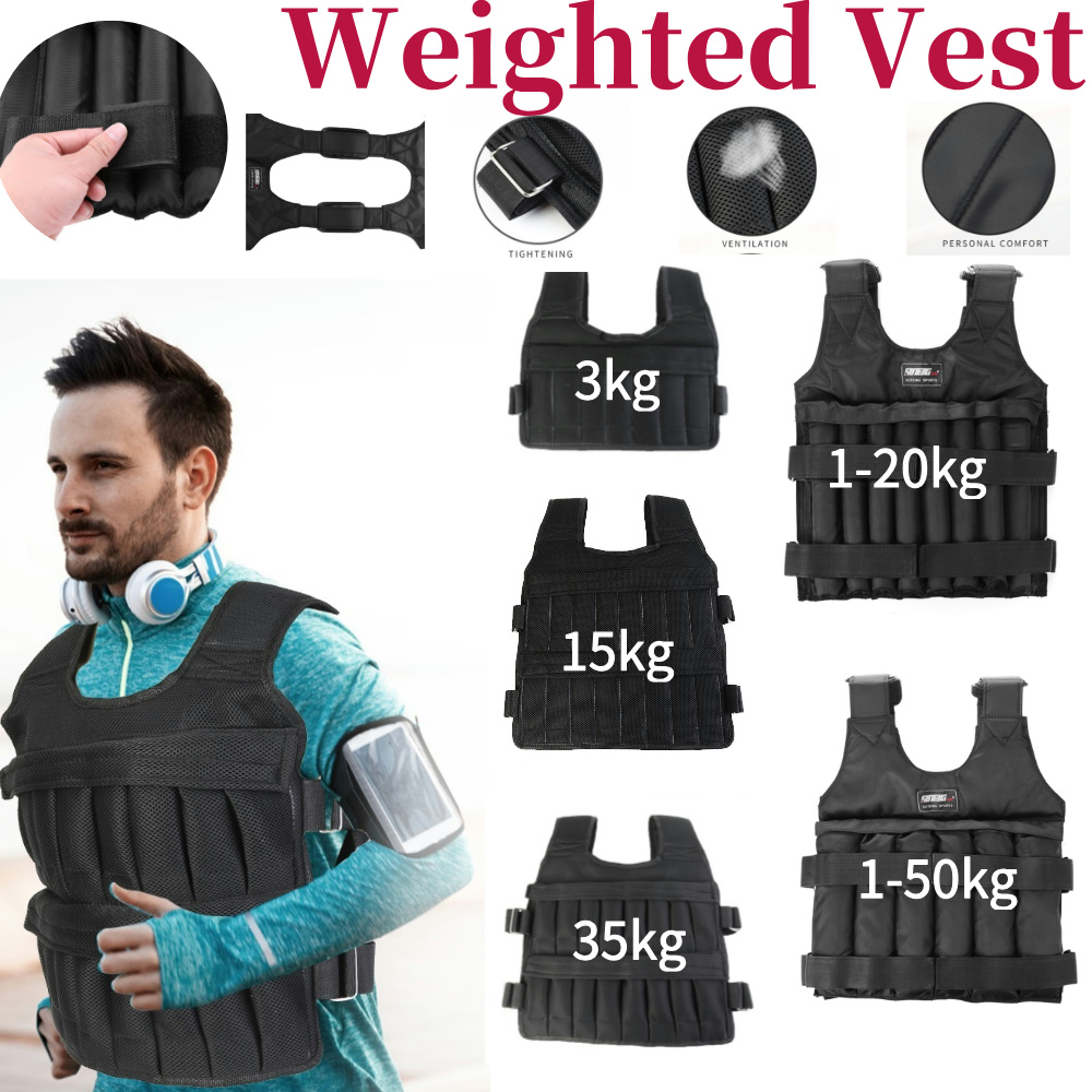Jaket Beban Latihan 3/15/35kg, - Crossfit Vest ulasan dan harga